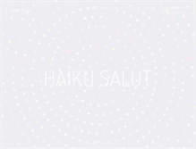 Tablet Screenshot of haikusalut.com